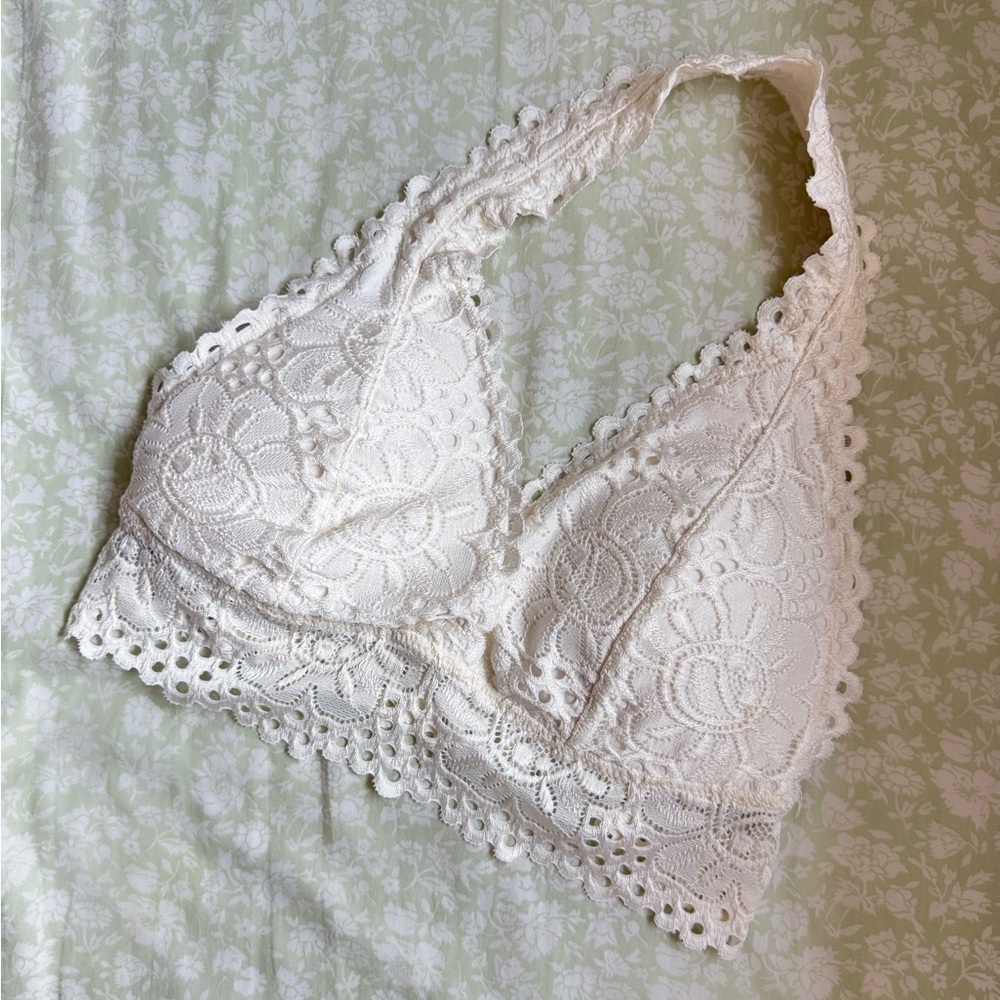 American Eagle Outfitters White Lace Bralette
